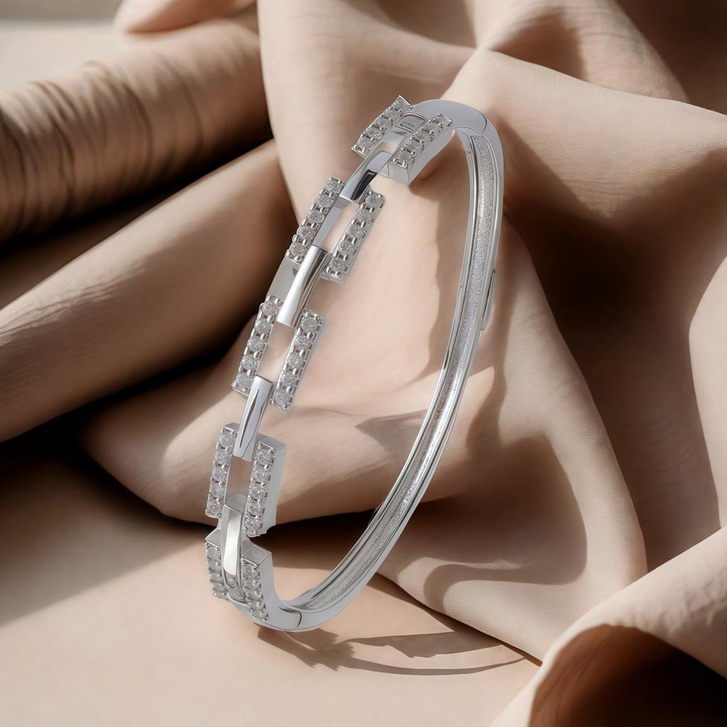 2026 Knot Bracelet Women's Premium Light Luxury Diamond Plated 18K Gold Kink Bracelet Jewelry Hand Jewelry