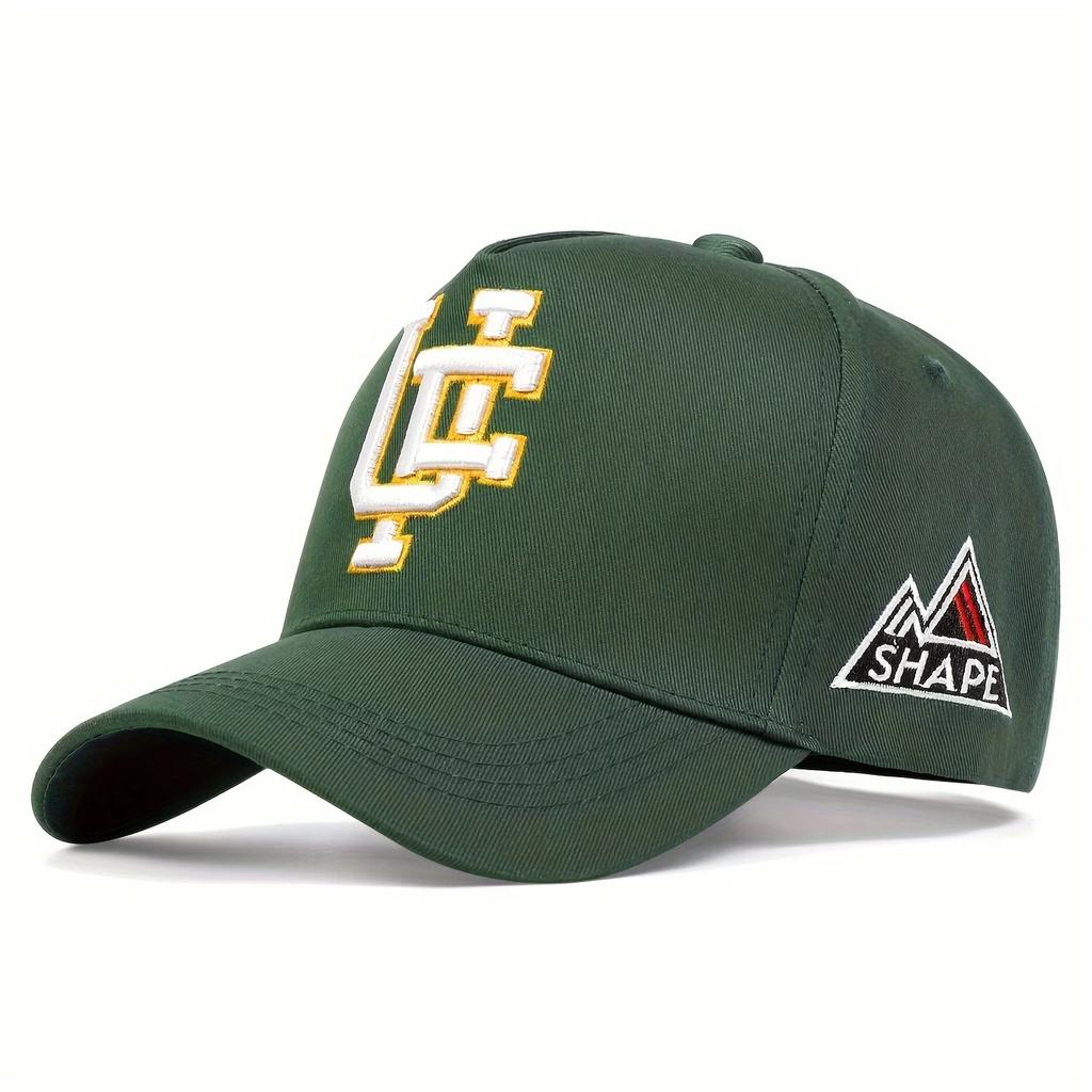 Unisex UF Embroidered Side SHAPE Baseball Caps Spring Autumn Outdoor Adjustable Casual Hats Dad Hat Sunscreen Hat