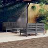 Day and Night - Day and Night Garden Furniture 5 Pieces with Anthracite Pine Wood Cushions