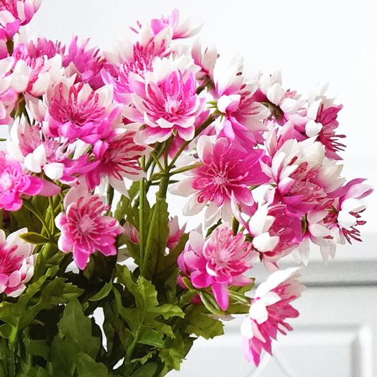 1Pc Artificial Crisântemo Jardim Flor Falsa DIY Festa de Casamento Decoração de Casa