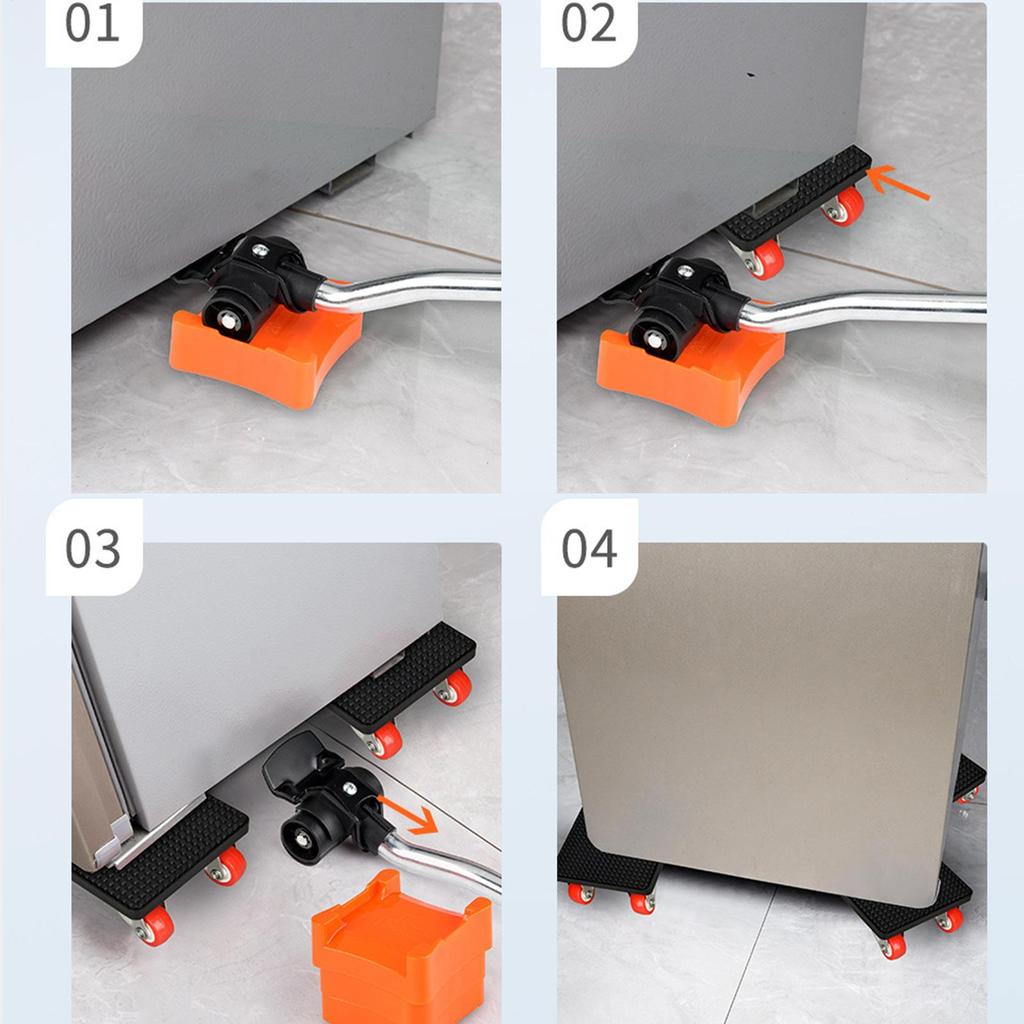 Moving Wheels For Heavy Furniture Heavy Duty 360 Degree Rotating Furniture Mover Hand Trucks For Bed Kitchen Desk Shop Bedroom