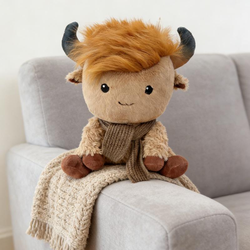 New Highland Cow Plush Toys Exquisite Animal Doll Unique Doll Comfortable Sleep Companion Products Birthday Gifts For Children