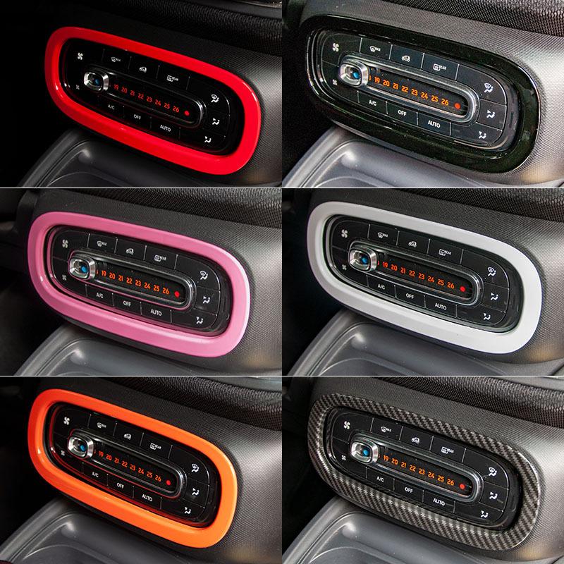 Air Panel Decoration Frame Car Stickers For Smart 453 Fortwo Forfour Interior Accessories Styling Trim Cover