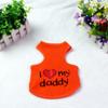 Pet Vest Small Dogs - I Love Mommy Print Cotton Tank Top Teddy Pomeranian Bichon Frise