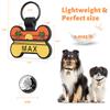 Custom Silicone Pet ID Tag Personalized Cute Bone Shape Dog Tag with Name & Phone Number Anti-Lost Collar Pendant for Dogs Cats