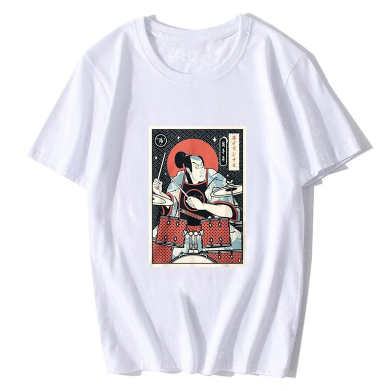 Dj Samurai Funny Black T-shirt Men T Shirt Fashion Cotton Shirts Summer O-neck Tshirt Cool Tees Tops Harajuku Fashion Streetwear