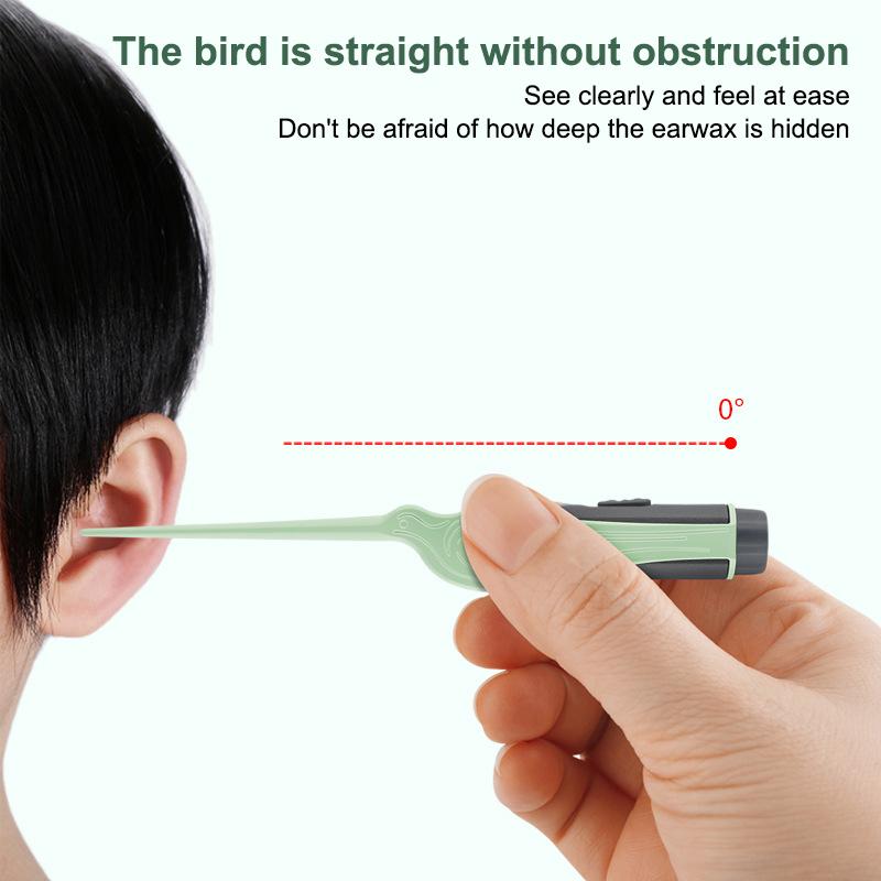 Baby Ear Cleaner Tweezer Soft Ear Picks Led Flash Light Ear Wax Curette Picker Ear Cleaning Tools Ear Wax Dig Removal Earpick