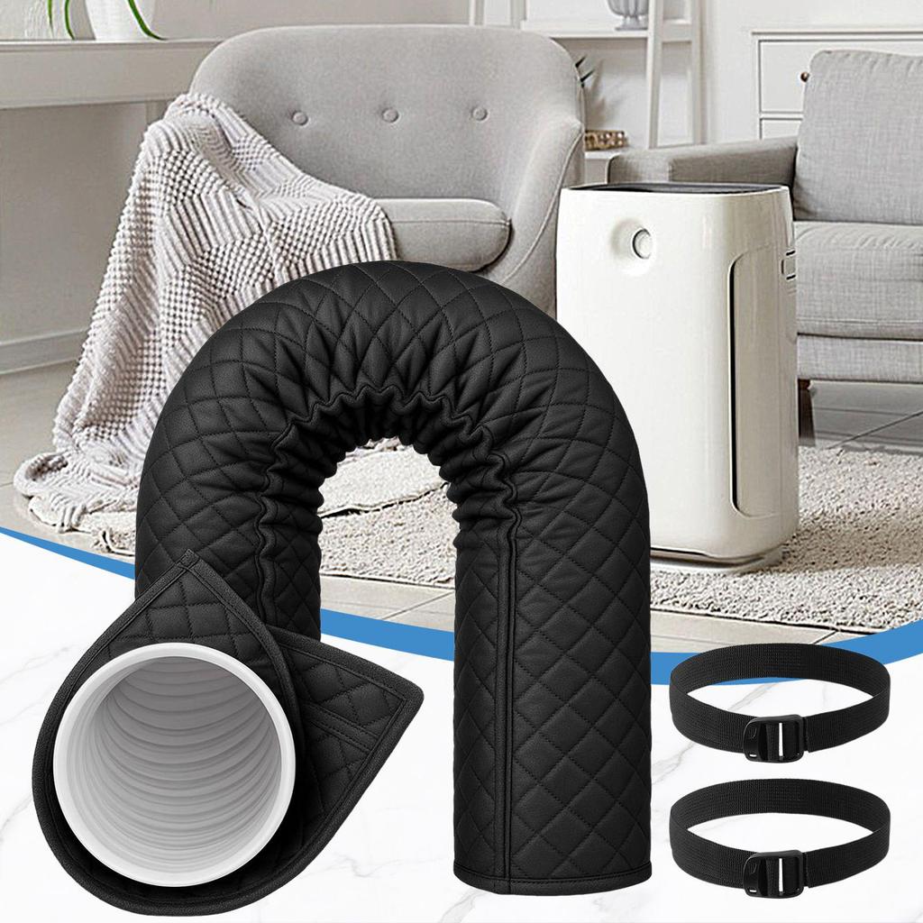Portable AC Hose Insulation Protective Tube Wrap AC Hose Duct Vent Insulation Sleeve For Home Living Room Kitchen Apartment