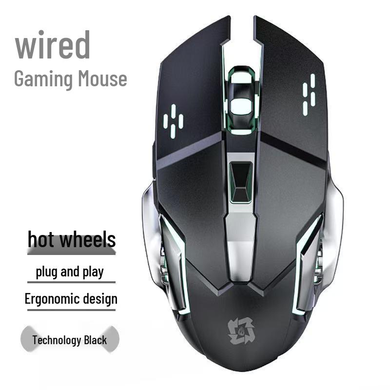 Mecha Style Silent Click Rechargeable Wireless Mouse for Laptop, Desktop, Office & Gaming