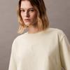 Calvin Klein Trendy Casual Layered Letter Loose Cotton Short Sleeve T-Shirt Women T-Shirts Seafoam-Green 47AB818