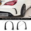 2pcs Gloss Black Rear Bumper Spoiler Fins Trims For Mercedes-Benz CLA-Class W117 C117 CLA200 220 250 260 45 AMG 2013-2019 Tuning