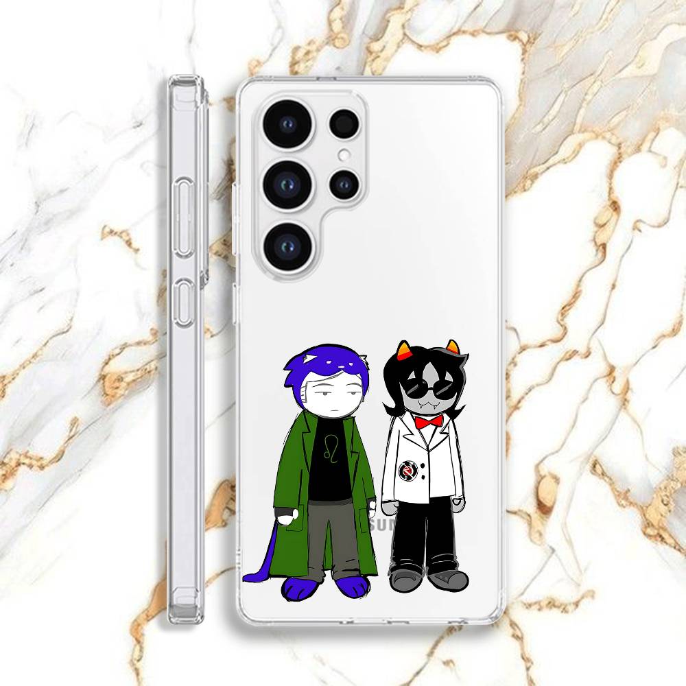 

H-HomestuckS Phone Case For Samsung S22,S24,S30,S10,S21,S25,S23,S10,PIus,Ultra,5G,FE,lite Transparent Shell SamsungNote20Ultra