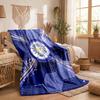 Leeds United Football Print Flannel Blanket Soft Warm Sofa Bed Throw Blanket For Home Office Bedroom