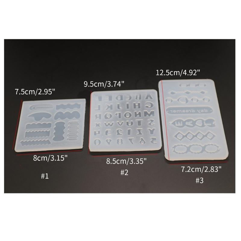 Flexible Silicone Resin Molds Silicone Jewelry Making Mold DIY Pendant Moulds for DIY Crafts and Phone Case Decorations