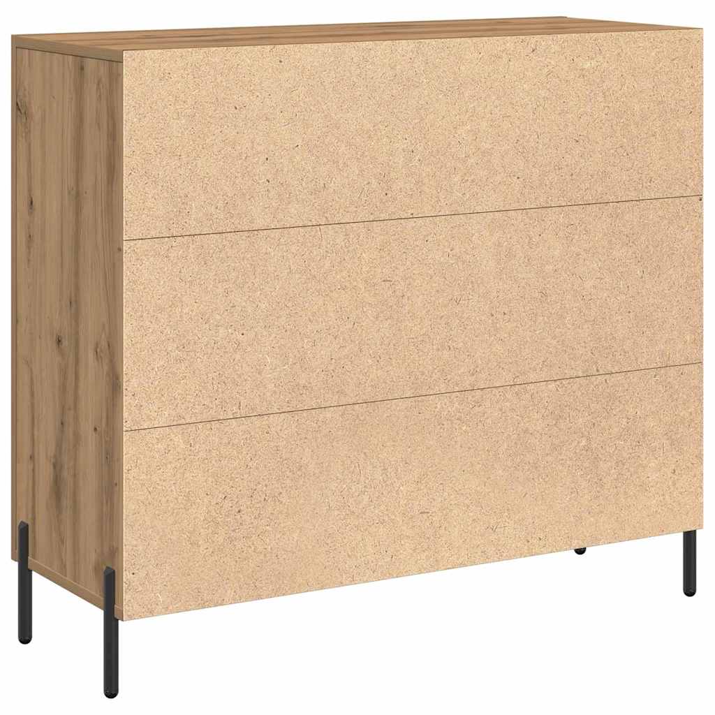 Sideboard Artisan Oak 90 X 34 X 80 Cm Engineered Wood