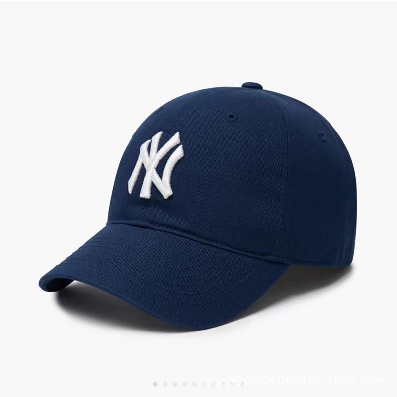 Korea MLB NY Yankees Verstellbare Baseballkappe, Unisex Softtop mit großem Logo und LA Duckbill-Design.