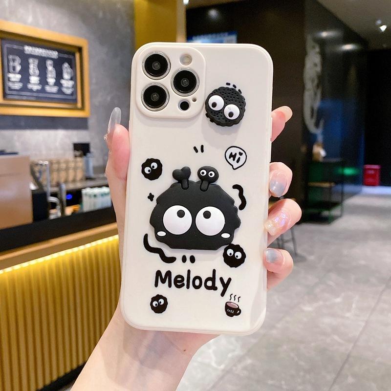 Hot Sale Applicable Redmi 15C Mobile Phone Case Cute Coal Ball Xiaomi POCO M6PRO Three-dimensional Cartoon Funny