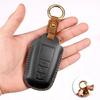 Leather 2/3/4 Button for Toyota Camry CHR Corolla RAV4 Avalon Land Cruiser Prado Prius 2017 - 2022 Car Key Cover Leather Key Fob