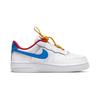 Nike Force 1 Toggle PS White Photo Blue Kids Sneakers University-Gold University-Red CU5287-105