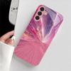 Creative pink design glass phone case suitable for Samsung Galaxy S26 S25 S24 S23 S22 S20 FE/Ultra/Plus shockproof back cover