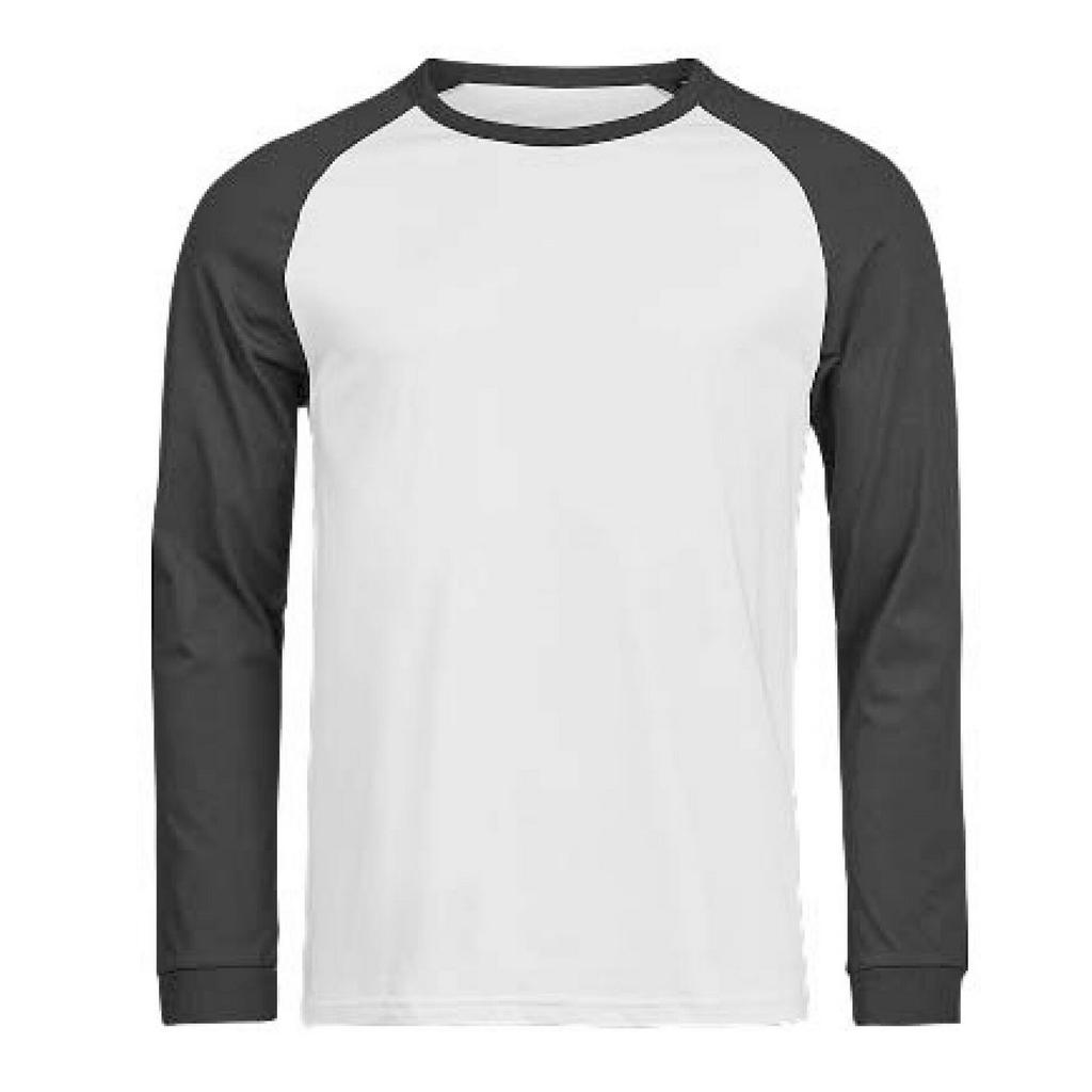 Tee Jays Mens Unlabeled Baseball Long-Sleeved T-Shirt