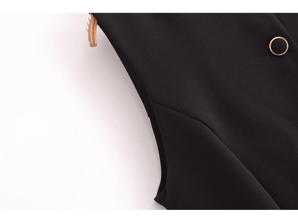 2025 Spring Women's European & American Sleeveless Round Neck Jumpsuit