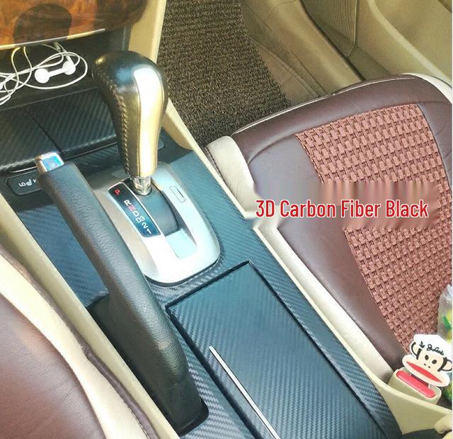 08-13 Accord 8th Gen Gear Shift Carbon Fiber Interior Sticker