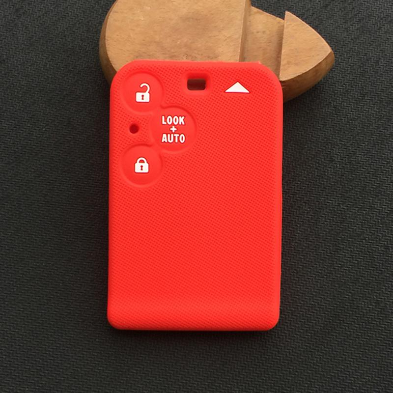 2 3 Buttons Silicone Car Key Protective Case Shell Cover For Renault Laguna Espace Vel-Satis Smart Key Card