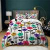 Fresh Flowers Quilt Cover Set  Bed Linens Bedding Adults Winter Duvet Cover Twin Full Queen King Bedroom Set Housse De Couette