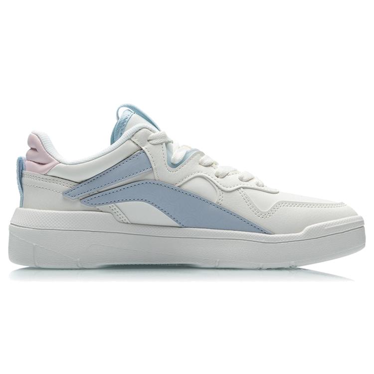 New LiNing Wave Superwave LO Slip Resistant Breathable Lightweight Wear Resistant Skateboard Shoes Women's White Blue AECR004-3
