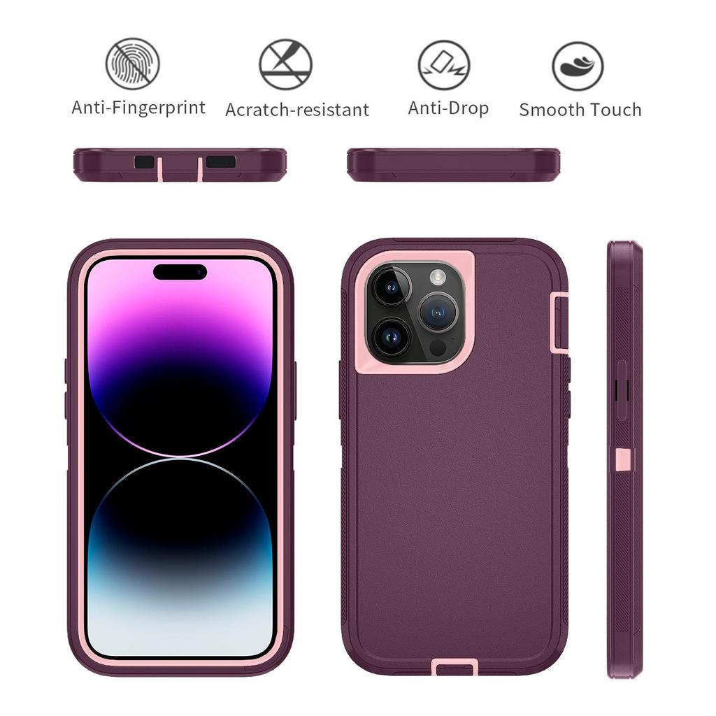 iPhone 14 Pro Max Rugged Three-in-One Phone Case