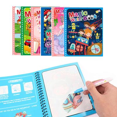 Magic Water Book with Pen Children Drawing Coloring Books for Kids 2 To 4 Years Old Learning Education Toy Baby Montessori Toys