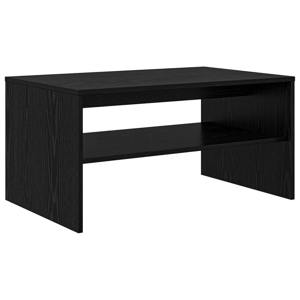 Coffee Table Black Oak Look 80 X 50 X 40 Cm Engineered Wood
