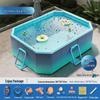 WEZHO Kids Non-Inflatable Outdoor Pool with Slide