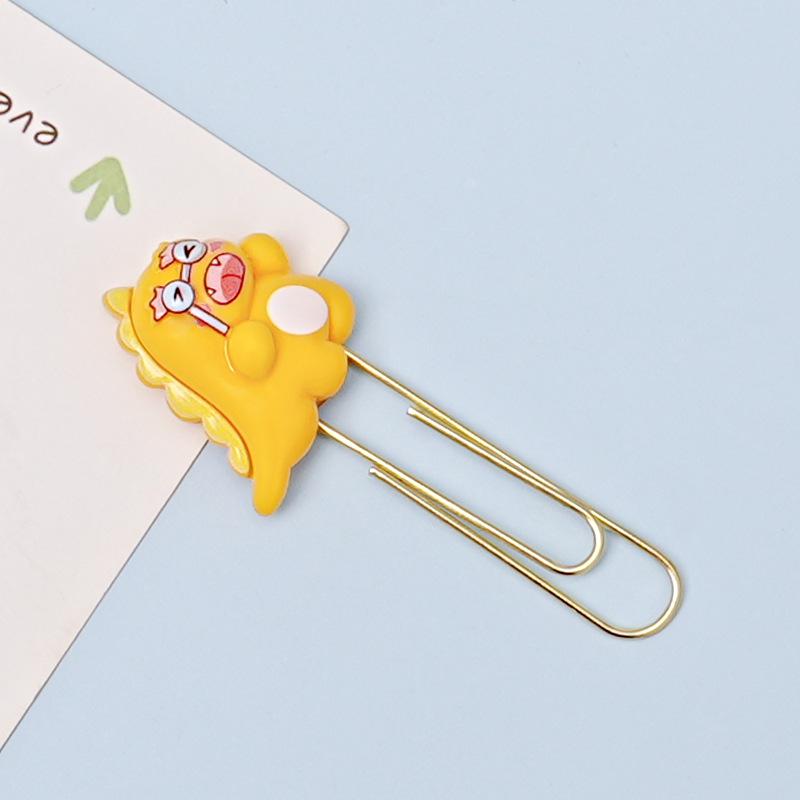 Creative Animal-Shaped Colorful Metal Paper Clip Bookmarks for Students and Office Use