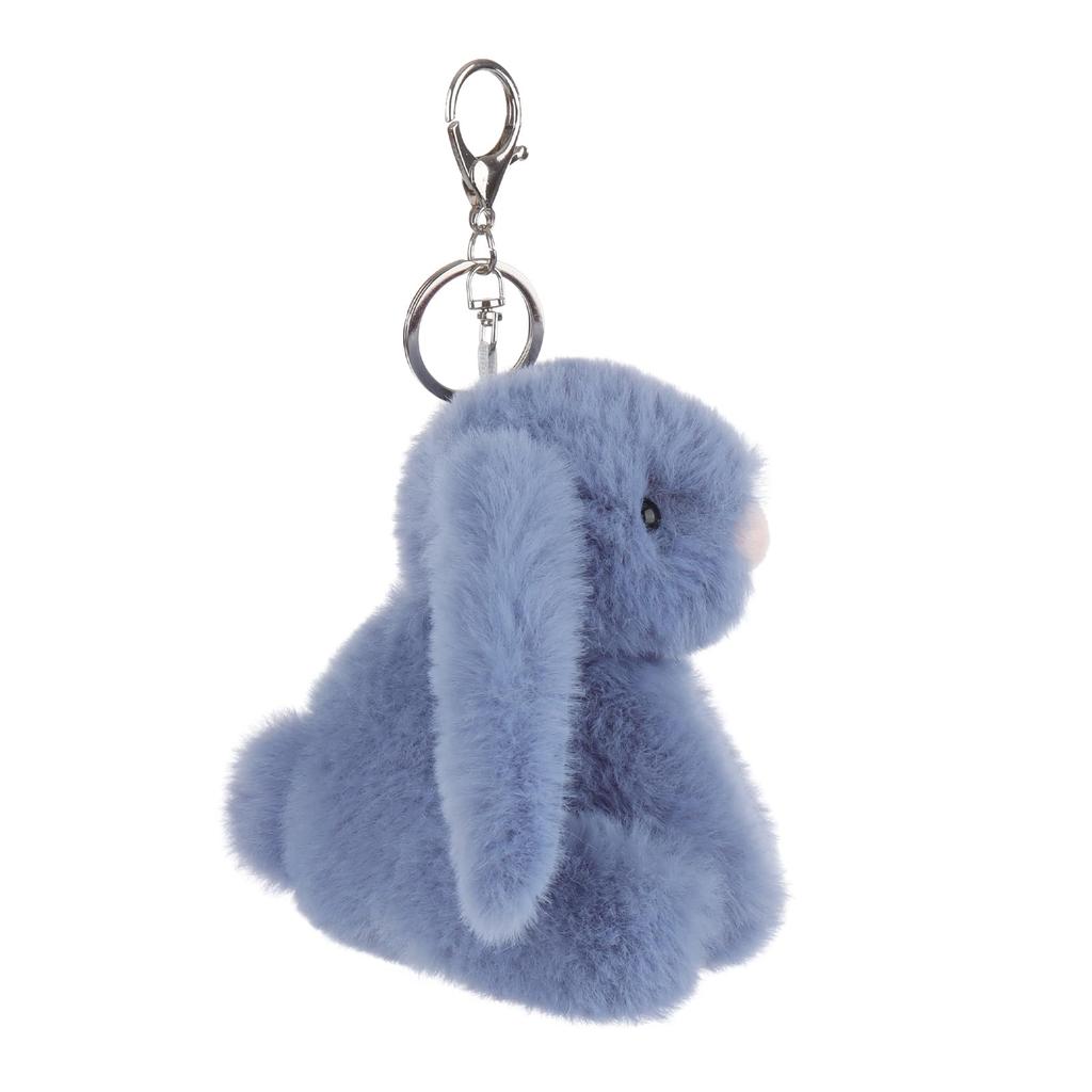 Apricot Lamb Navy Blue Bunny Cute Soft Keychain Plush Perfect for Boys and Fits Kids Backpacks and 11cm Toy, Girls, Purses,