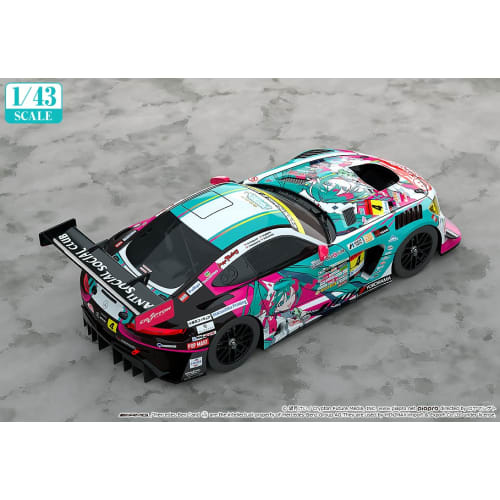 Good Smile Racing Hatsune Miku GT Project 1/43 Good Smile Hatsune Miku AMG 2025 Opening Race Ver. 1/43 Scale Pre-painted Resin Diecast Model Car