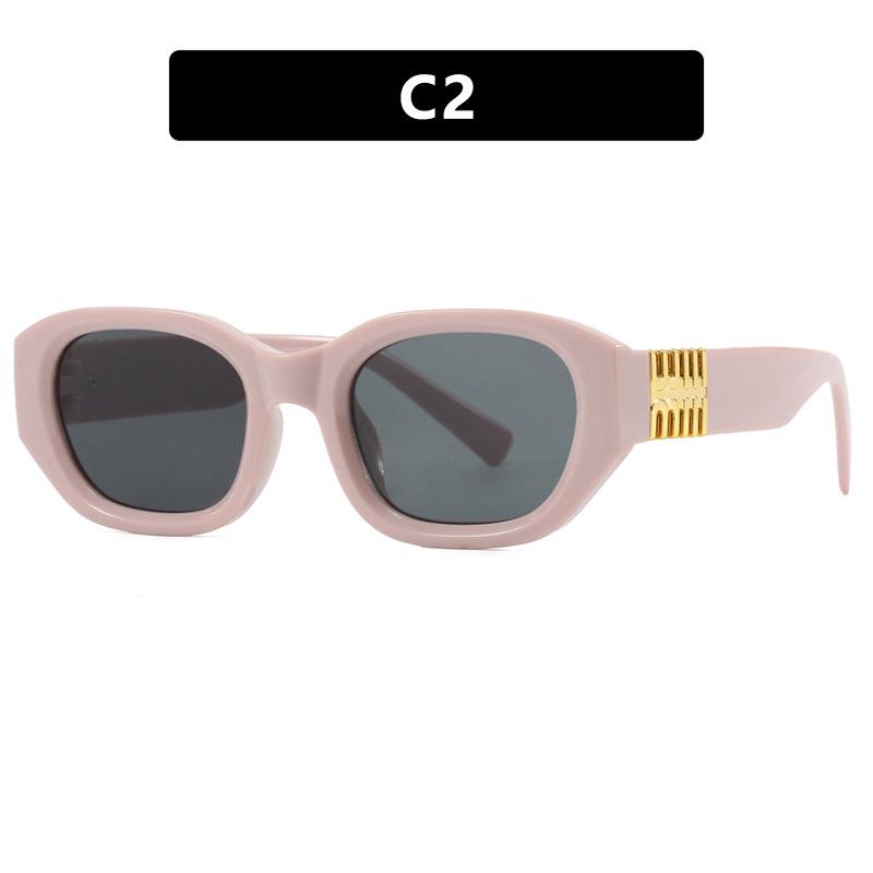Square Beach Sunglasses Vintage Concave Spice Girls Sunglasses Vacation Sunscreen Sunglasses