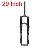 Bolany Mountain Bike Fork Suspension Double Airbag, Red Bike Front Straight Tube, Shock Absorber, Magnesium Alloy, Bike Accessor