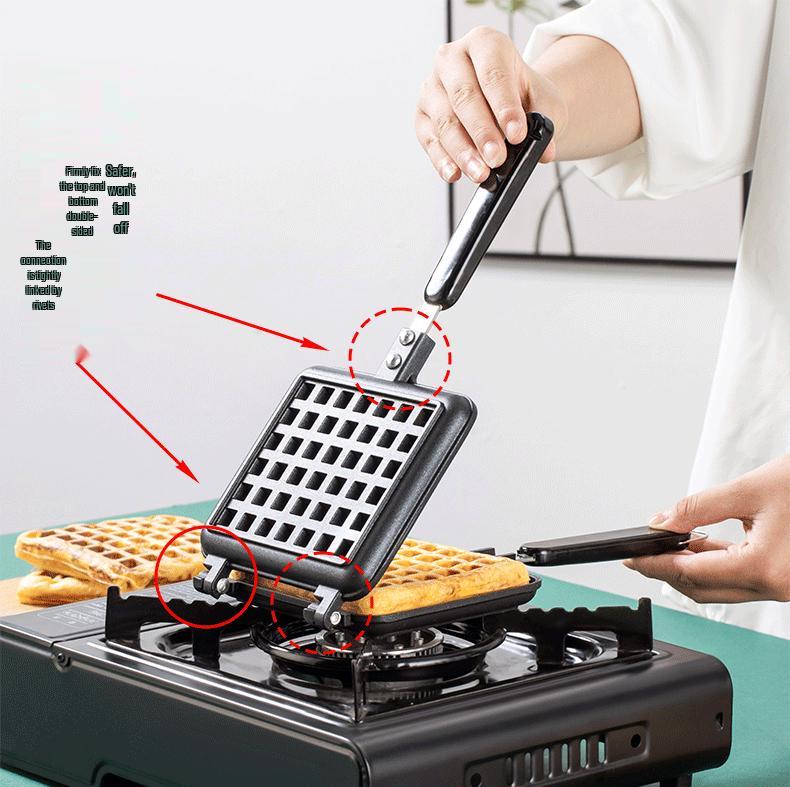 Non-stick Waffle Iron & Cake Mold - Waffle Press & Muffin Maker Baking Tool