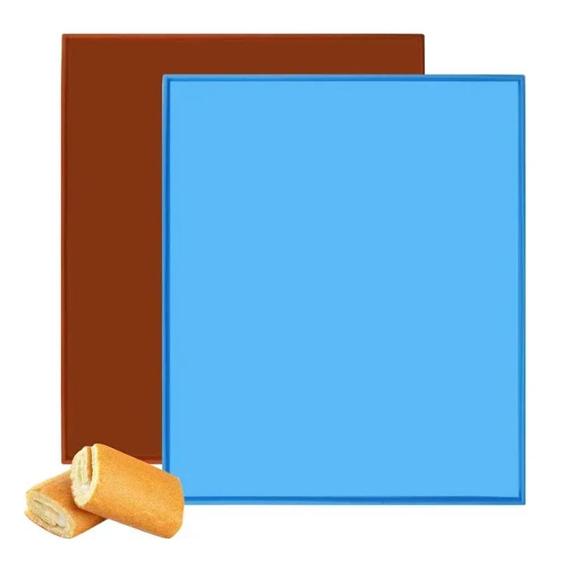 Baking Mat Silicone Cake Mold Swiss Roll Baking Tray Non-stick Oven Liner Cake Roll Mat Pad Pastry Tools Kitchen Bakeware