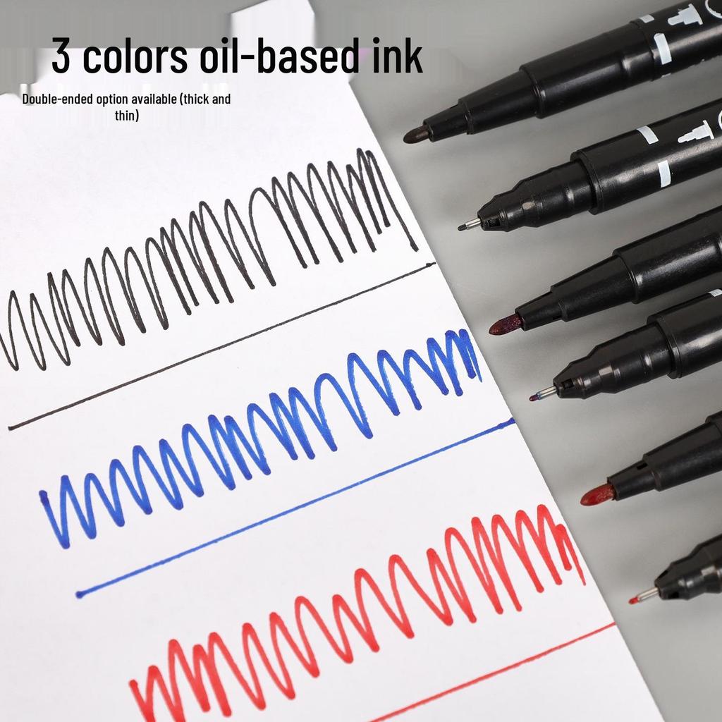 Creative Double-Ended Oil-Based Quick-Drying Art Marker Pen Set