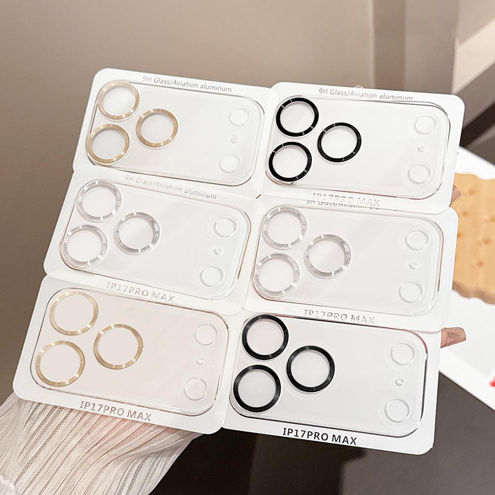 Applicable To Apple 17Promax Lens Film iPhone16 Rear Camera Integrated CD Pattern Protective Ring 15/14/13