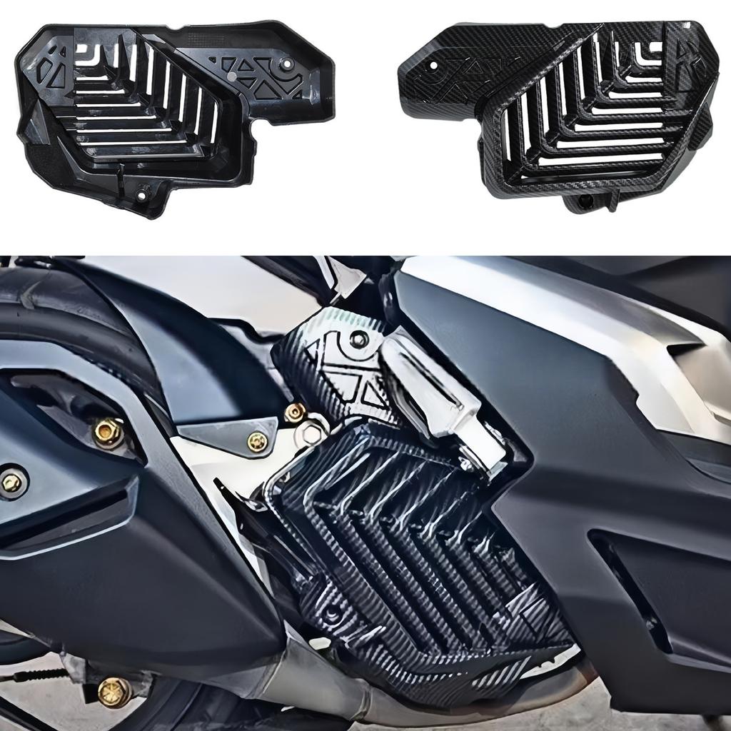 Heavy Duty Lightweight ABS Radiator Mesh Shield Guard Carbon Finish Look Suitable for X-ADV160 Motorcycles Upgrading Kit