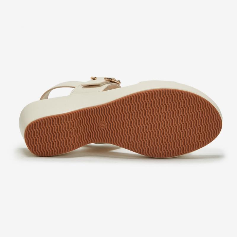 Portfolio Portfolio By ESquire Women S Two Band Wedge Platform SandalS Ivory