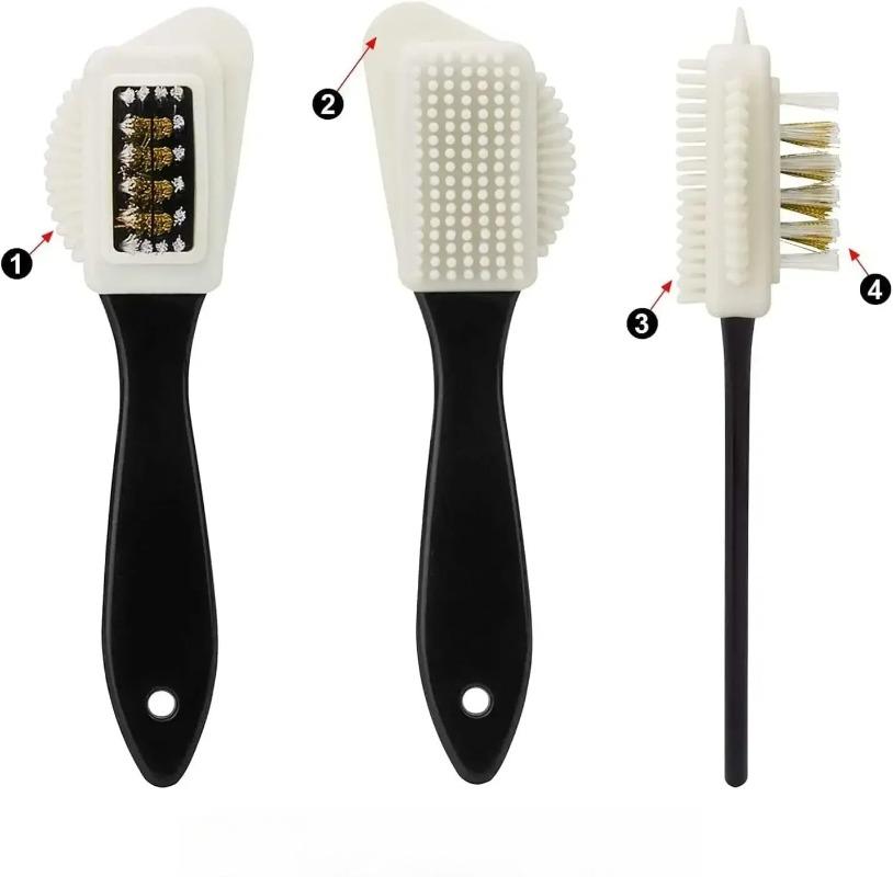 Cleaning Shoe Brush for Suede Nubuck Shoes Stain Dust Shoes Brush Steel Plastic Rubber Boot Household Cleaner Tools