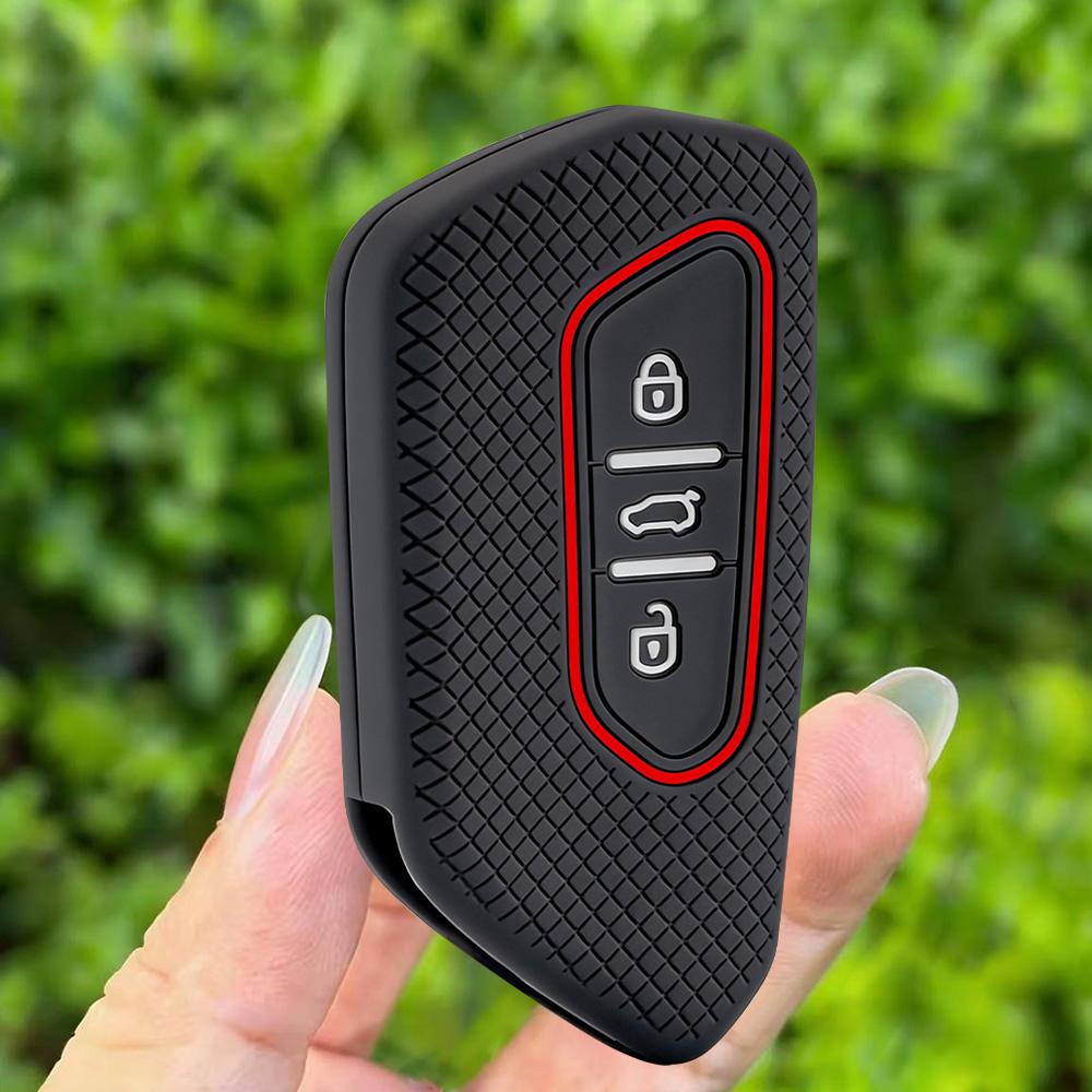 3 Buttons Car Key Case Fob Cover For Vw Volkswagen Golf 8 Mk8 Mk4 Gti Gtd R Id3 Id4 Mk4 Skoda Cupra Formentor Tarraco