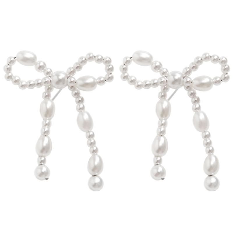 

Exquisite Bowknot Earrings Stylish Ear Pins Fashion Accessories Bowknot Studs Earrings Perfect Gift for Trendy Ladies