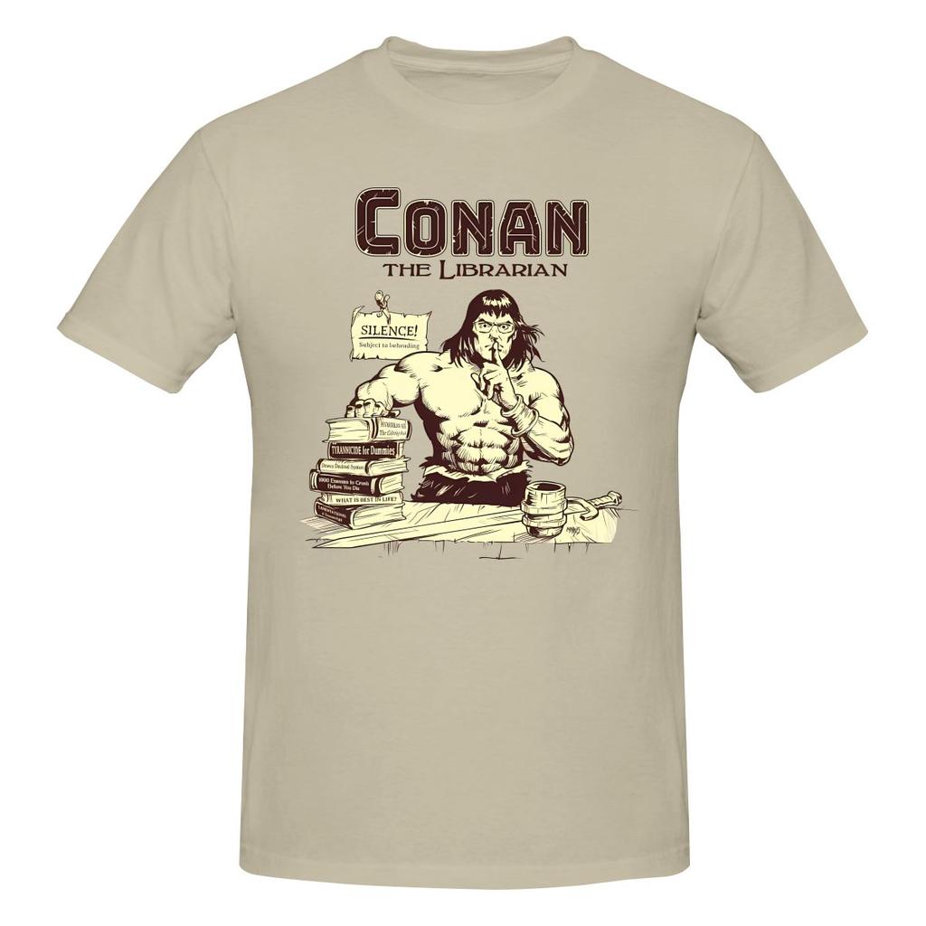 Funny Conan The Librarian Unisexs Printed TShirt Unisex T shirtVintage