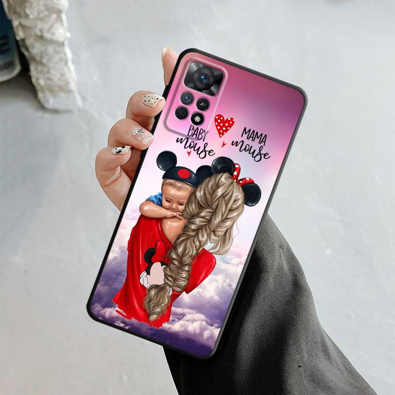 Husa de telefon pentru Xiaomi Redmi Note 12 11t 11s 11 10 8 Pro 9 9s 9t 8t pentru Mi 10 8 9a 9c 10c K40 Moda Femeie Fata Super Mama Bebeluş